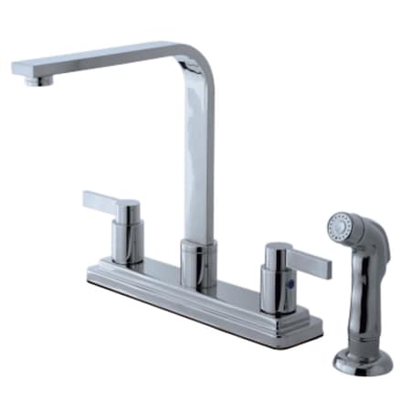 Kingston Brass Centerset Kitchen Faucet, Polished Chrome KB8791NDLSP